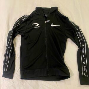 Boys Nike Black Jacket with White Details
